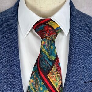 Brioni Necktie Men Colorful Dapper Old Money Business Office Silk Made In Italy